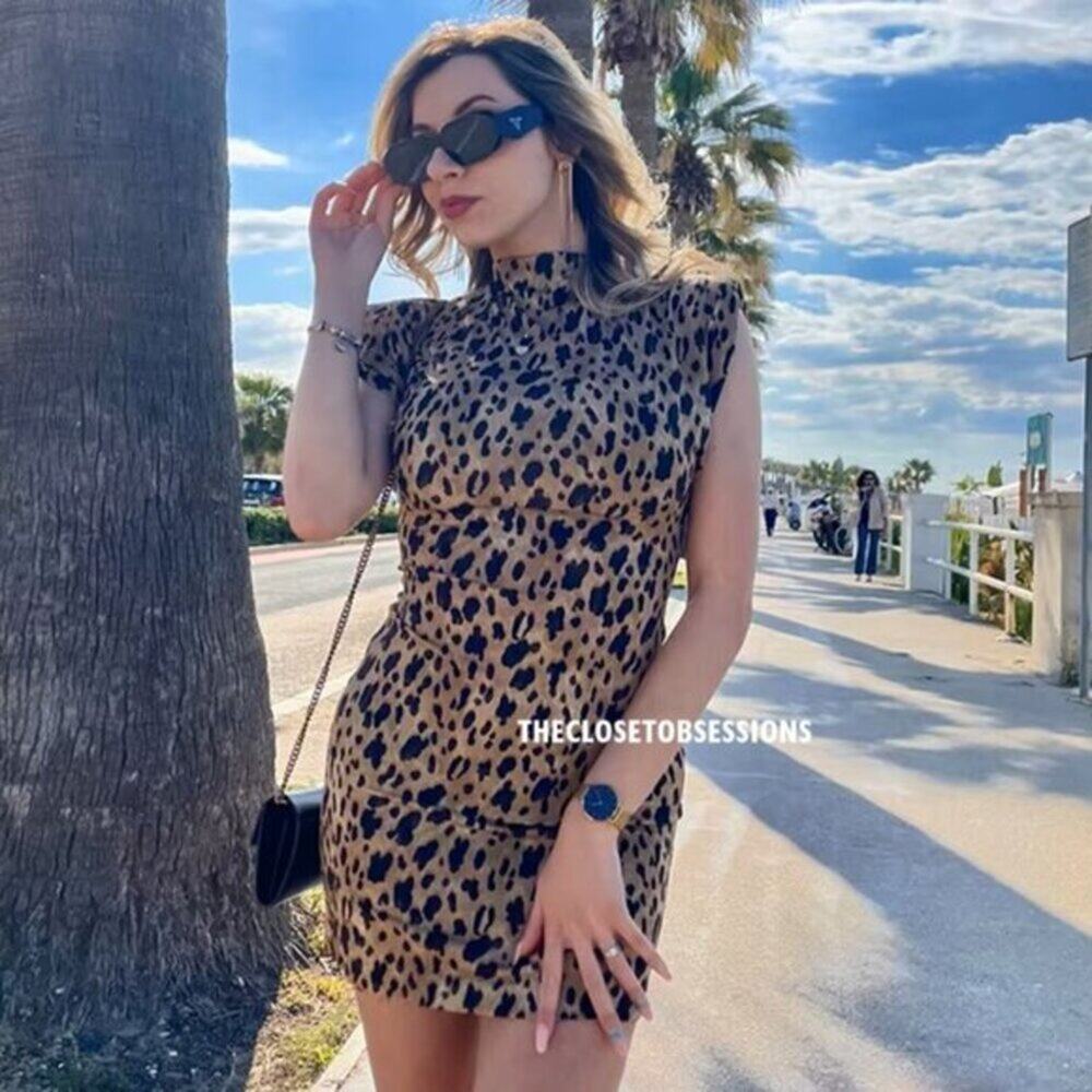 ZARA BLOGGER FAVE!!! Fitted Mini Dress NWT - Picture 8 of 16